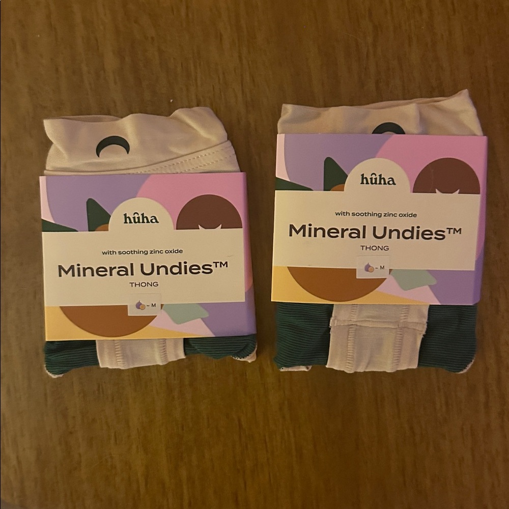 2 PAIRS BRAND NEW huha mineral thong - peach/nude NWT